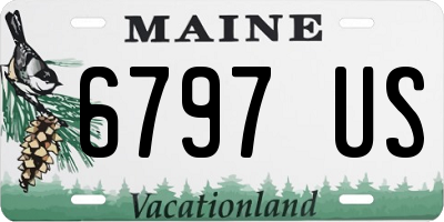 ME license plate 6797US