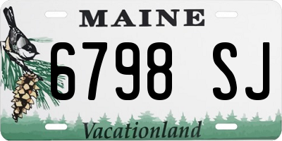 ME license plate 6798SJ