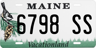 ME license plate 6798SS