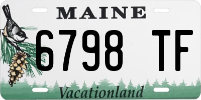 ME license plate 6798TF