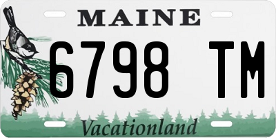 ME license plate 6798TM