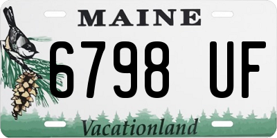 ME license plate 6798UF