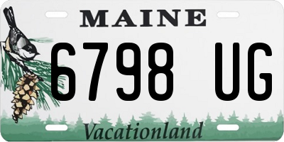 ME license plate 6798UG