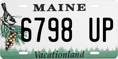 ME license plate 6798UP