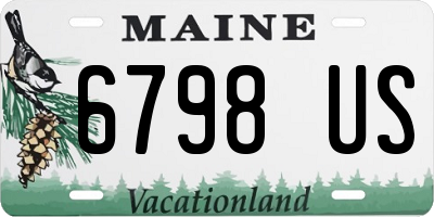 ME license plate 6798US