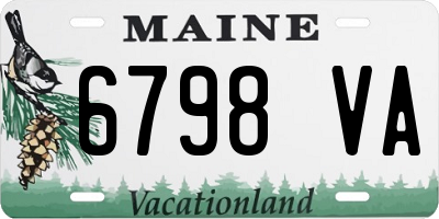 ME license plate 6798VA