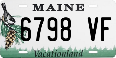 ME license plate 6798VF