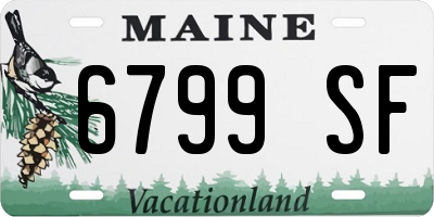ME license plate 6799SF