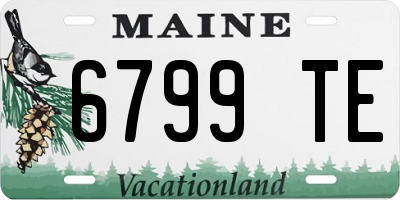 ME license plate 6799TE