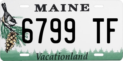 ME license plate 6799TF
