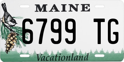ME license plate 6799TG
