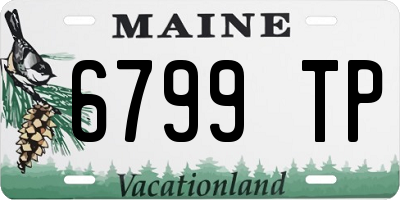 ME license plate 6799TP