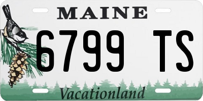 ME license plate 6799TS