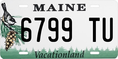 ME license plate 6799TU