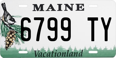 ME license plate 6799TY