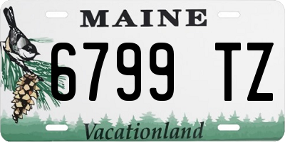 ME license plate 6799TZ