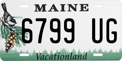 ME license plate 6799UG