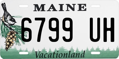 ME license plate 6799UH