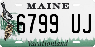 ME license plate 6799UJ