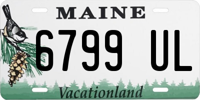 ME license plate 6799UL