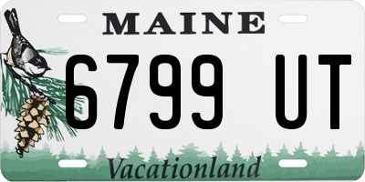 ME license plate 6799UT