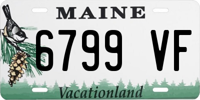 ME license plate 6799VF