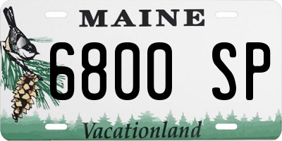 ME license plate 6800SP