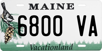 ME license plate 6800VA