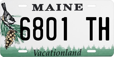 ME license plate 6801TH