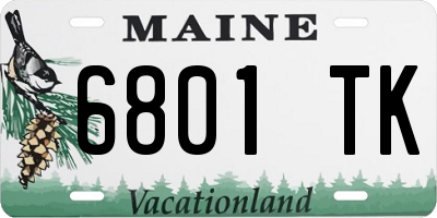 ME license plate 6801TK