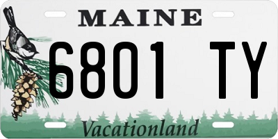 ME license plate 6801TY