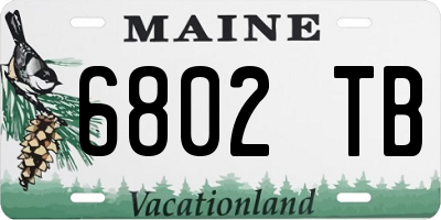 ME license plate 6802TB
