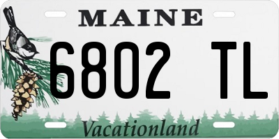 ME license plate 6802TL