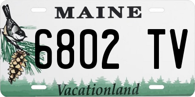 ME license plate 6802TV