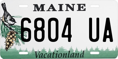 ME license plate 6804UA