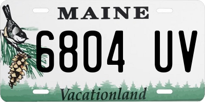 ME license plate 6804UV