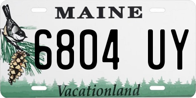 ME license plate 6804UY