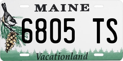 ME license plate 6805TS