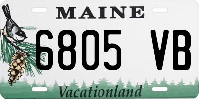 ME license plate 6805VB