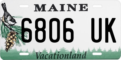 ME license plate 6806UK