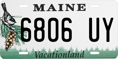 ME license plate 6806UY