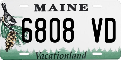 ME license plate 6808VD