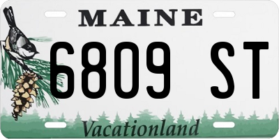 ME license plate 6809ST
