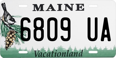 ME license plate 6809UA