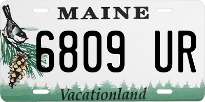 ME license plate 6809UR