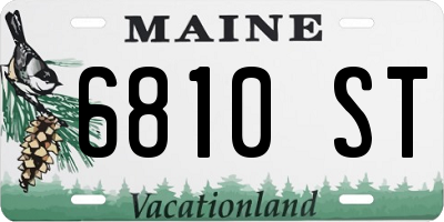 ME license plate 6810ST
