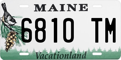 ME license plate 6810TM