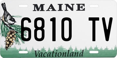 ME license plate 6810TV