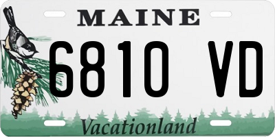 ME license plate 6810VD