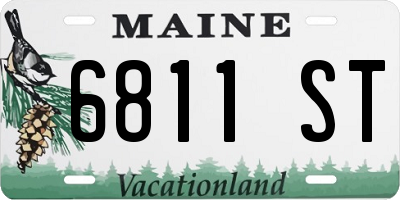 ME license plate 6811ST